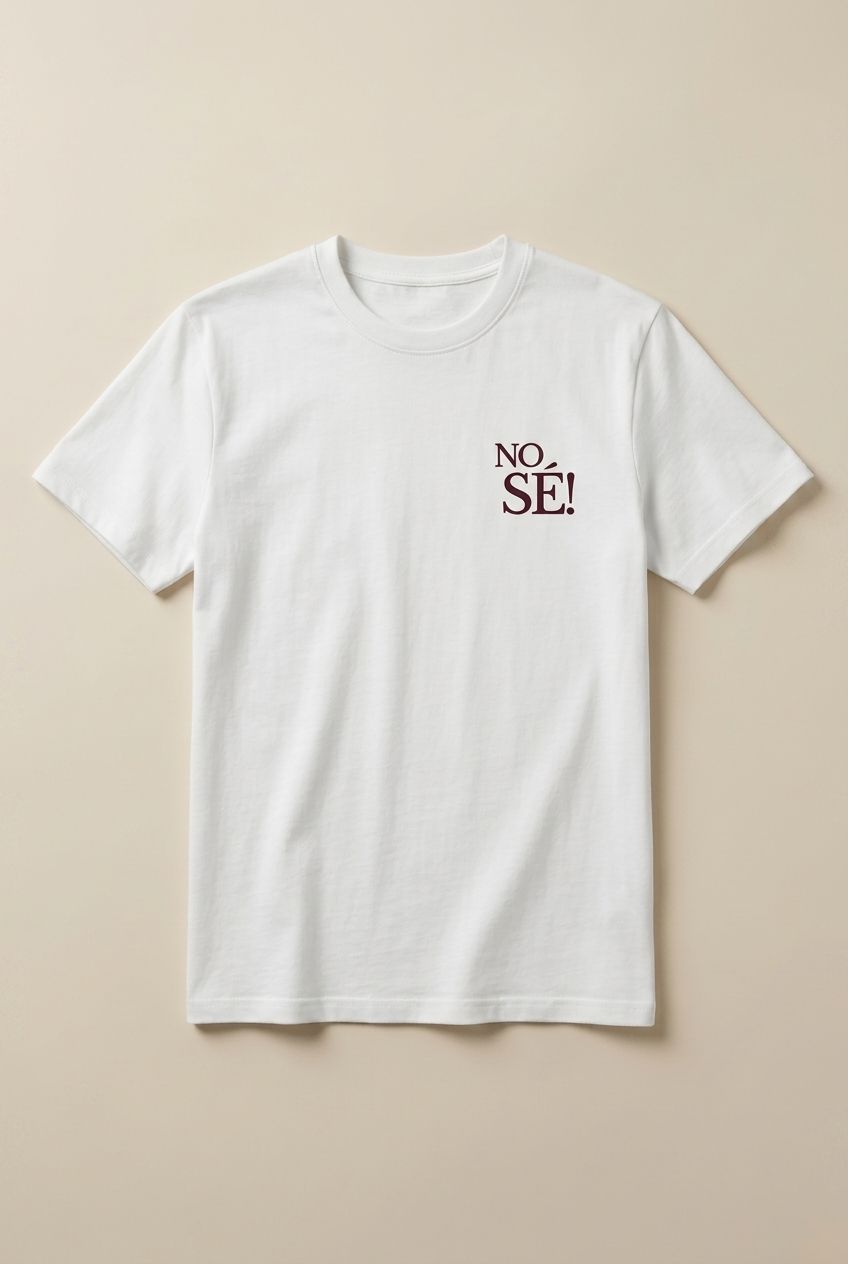 T-shirt No Sé! branca